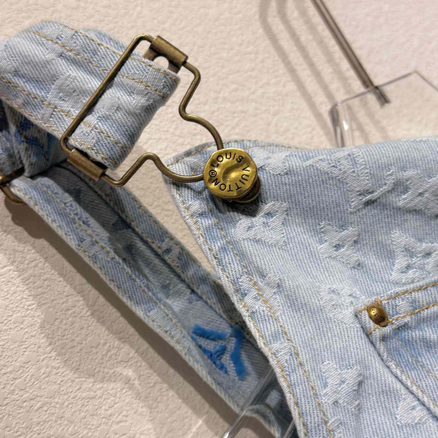 Louis Vuitton Monogram Denim Dungarees   1AFPVH - DesignerGu