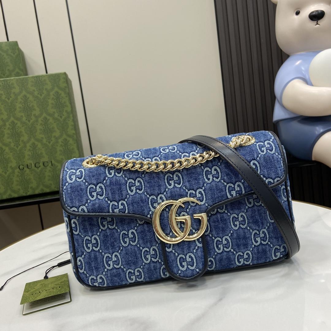 Gucci GG Marmont Small Shoulder Bag - DesignerGu