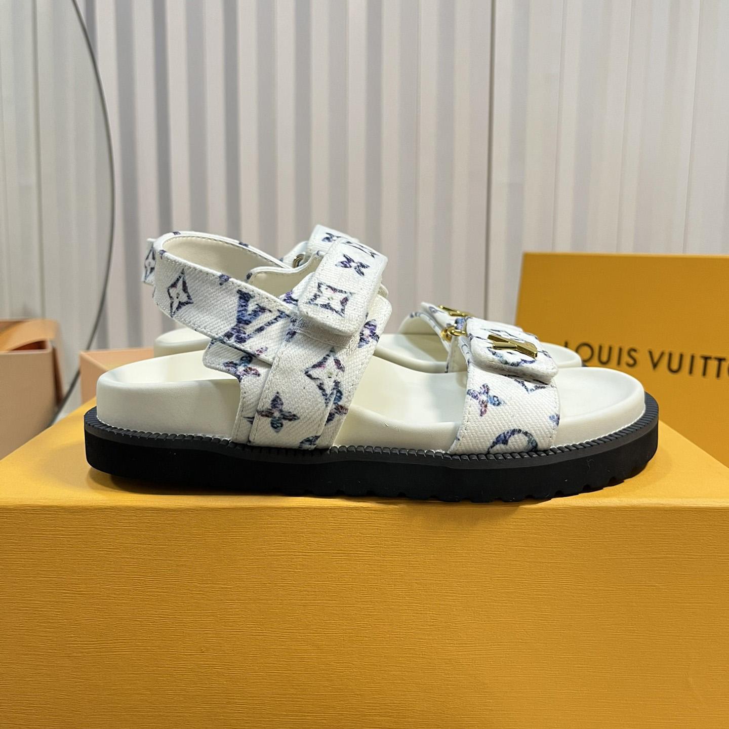 Louis Vuitton LV Sunset Comfort Flat Sandal    - DesignerGu