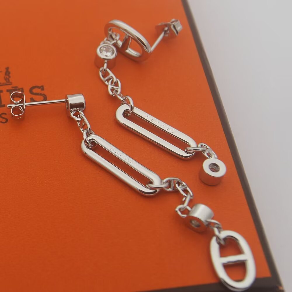 Hermes Chaine D'ancre Chaos Earrings - DesignerGu