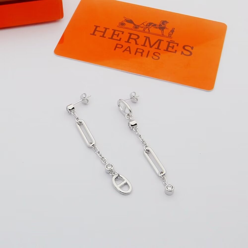 Hermes Chaine D'ancre Chaos Earrings - DesignerGu