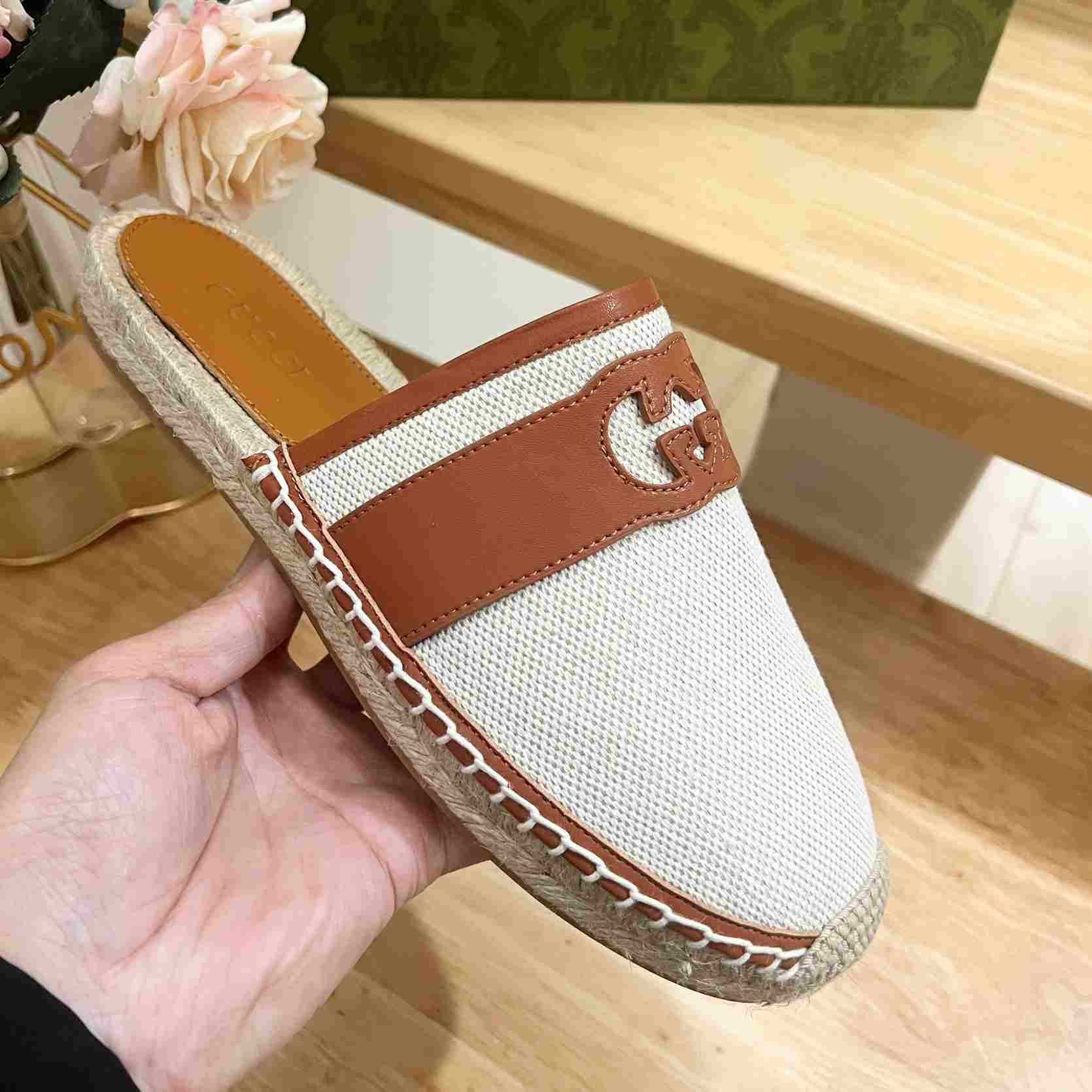 Gucci Interlocking G Slide Espadrille - DesignerGu