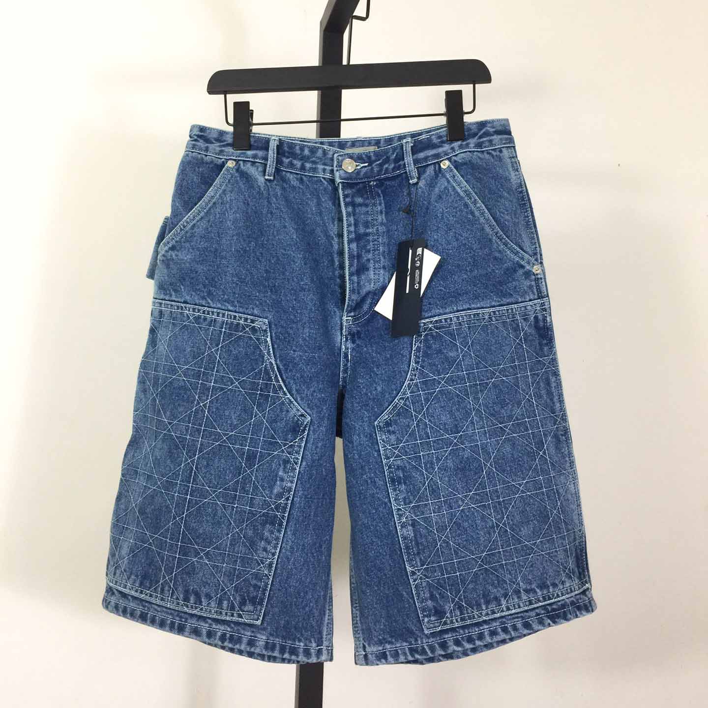 Dior Cannage Carpenter Bermuda Shorts - DesignerGu