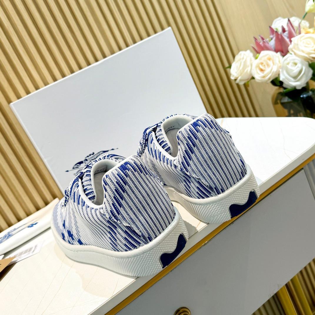 Burberry Check Knit Box Sneakers - DesignerGu