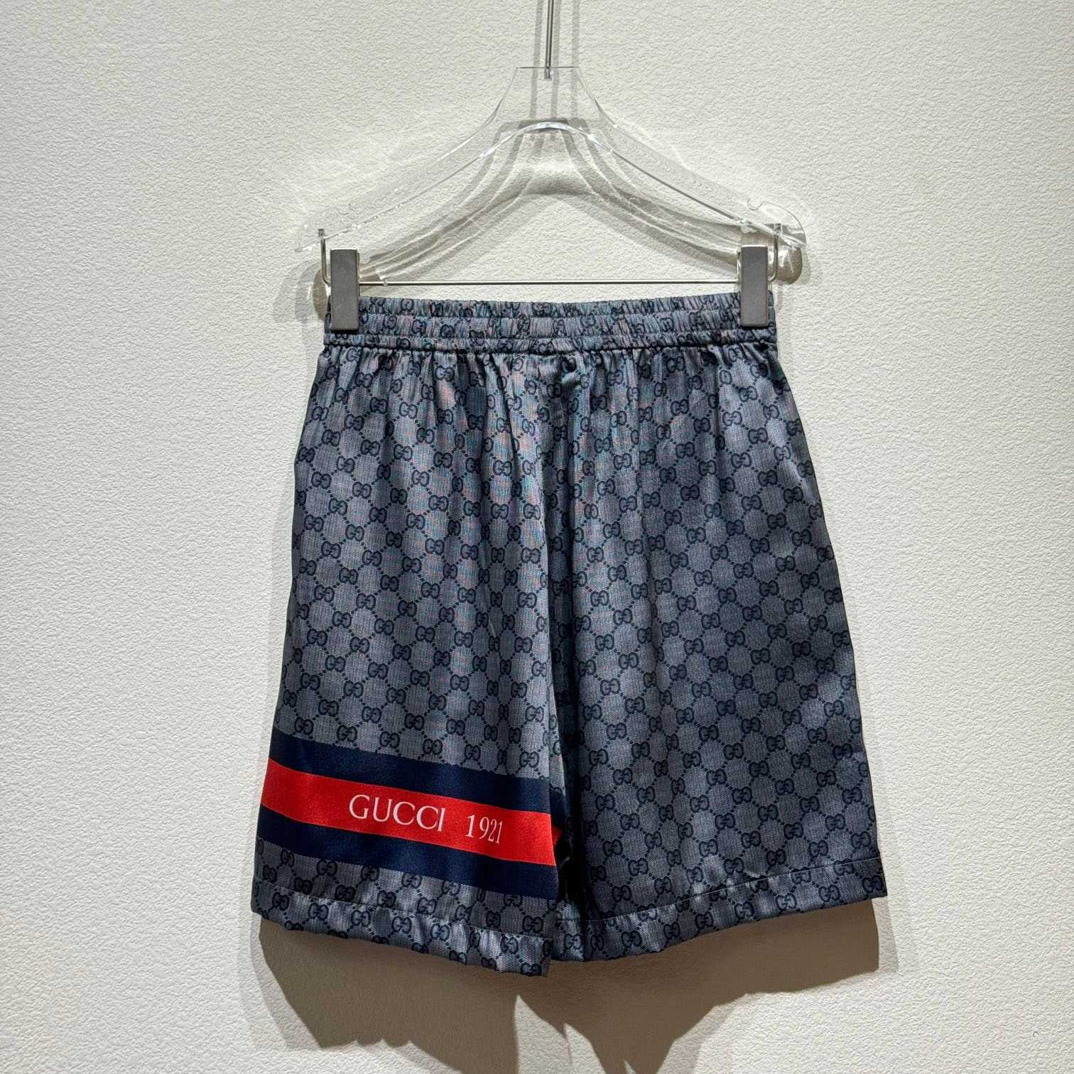 Gucci GG Nylon Jacquard Shorts - DesignerGu