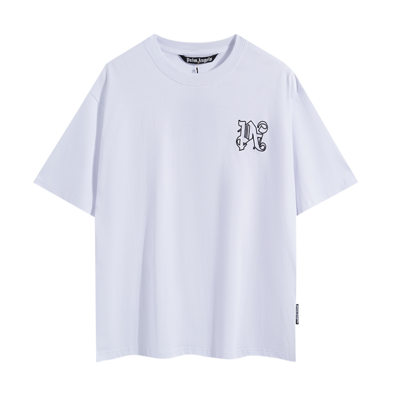  Palm Angels Monogram Stud Classic T-Shirt - DesignerGu