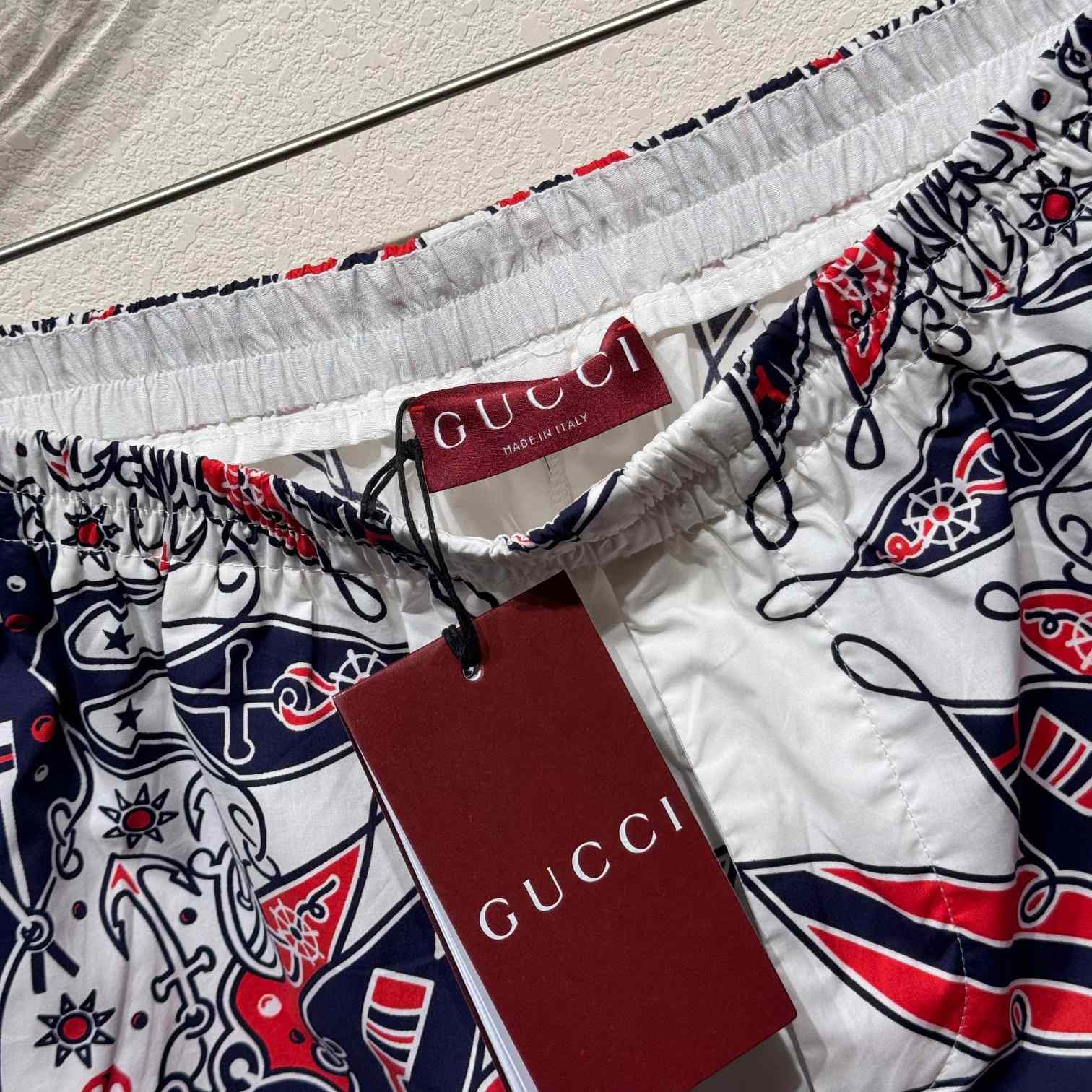 Gucci Bandana Print Cotton Short - DesignerGu