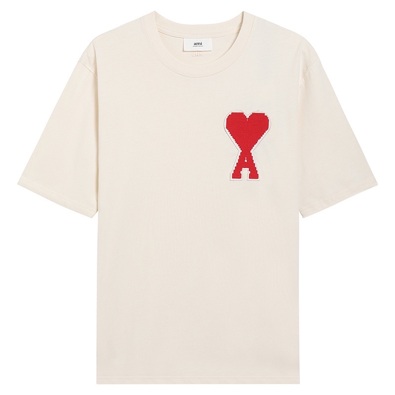 Ami Paris Large Heart Tee - DesignerGu