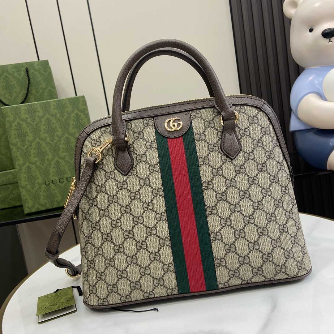 Gucci Ophidia Medium Top Handle Bag - DesignerGu
