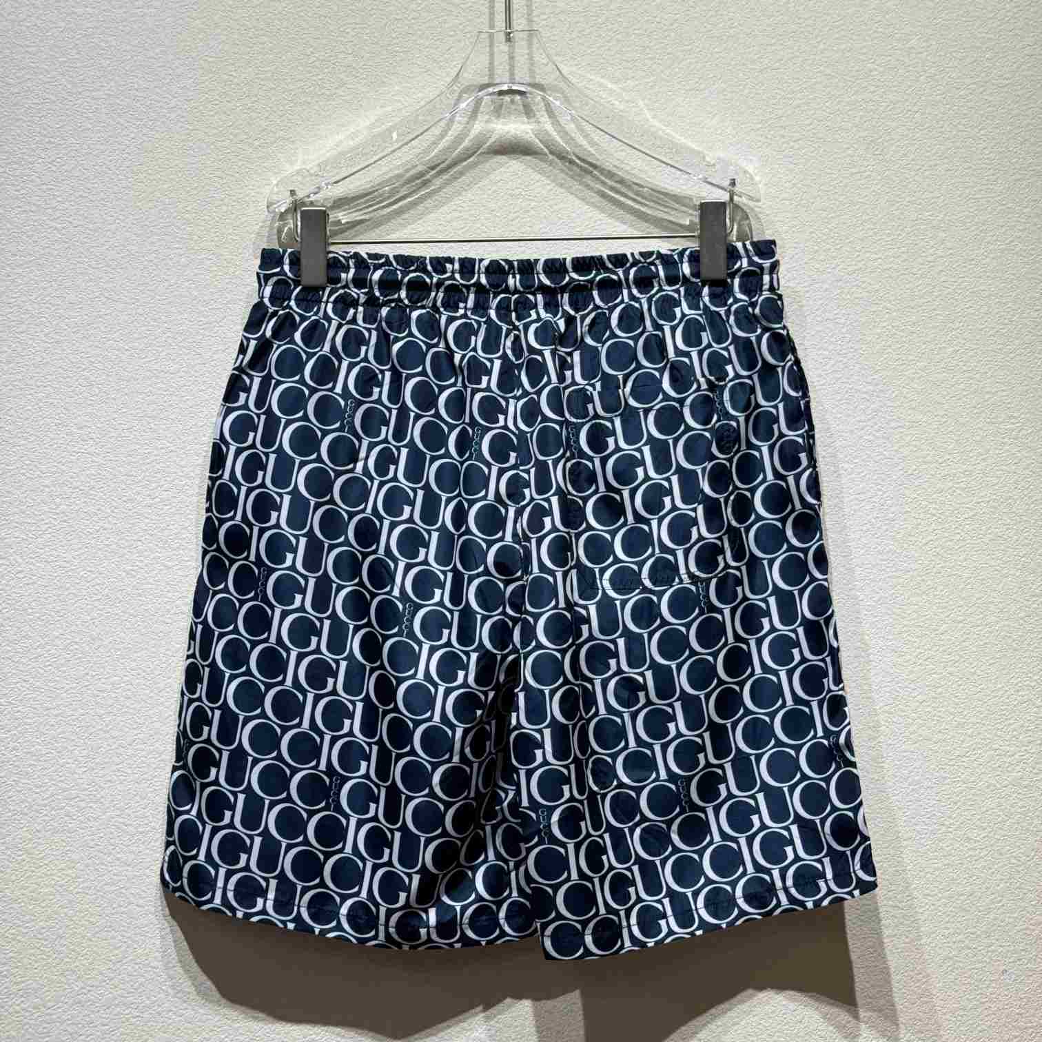 Gucci Maxi Gucci Print Nylon Swim Short - DesignerGu