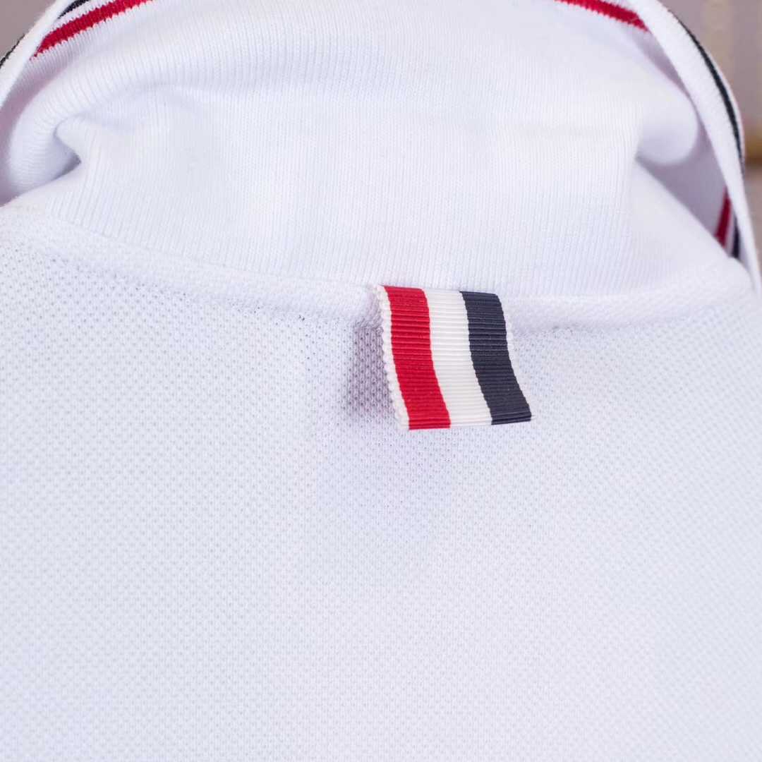 Thom Browne Bar Stripe Short-sleeve Polo   TB1767 - DesignerGu