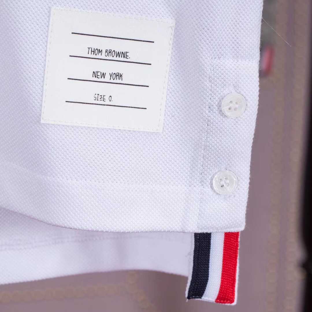 Thom Browne Bar Stripe Short-sleeve Polo   TB1767 - DesignerGu