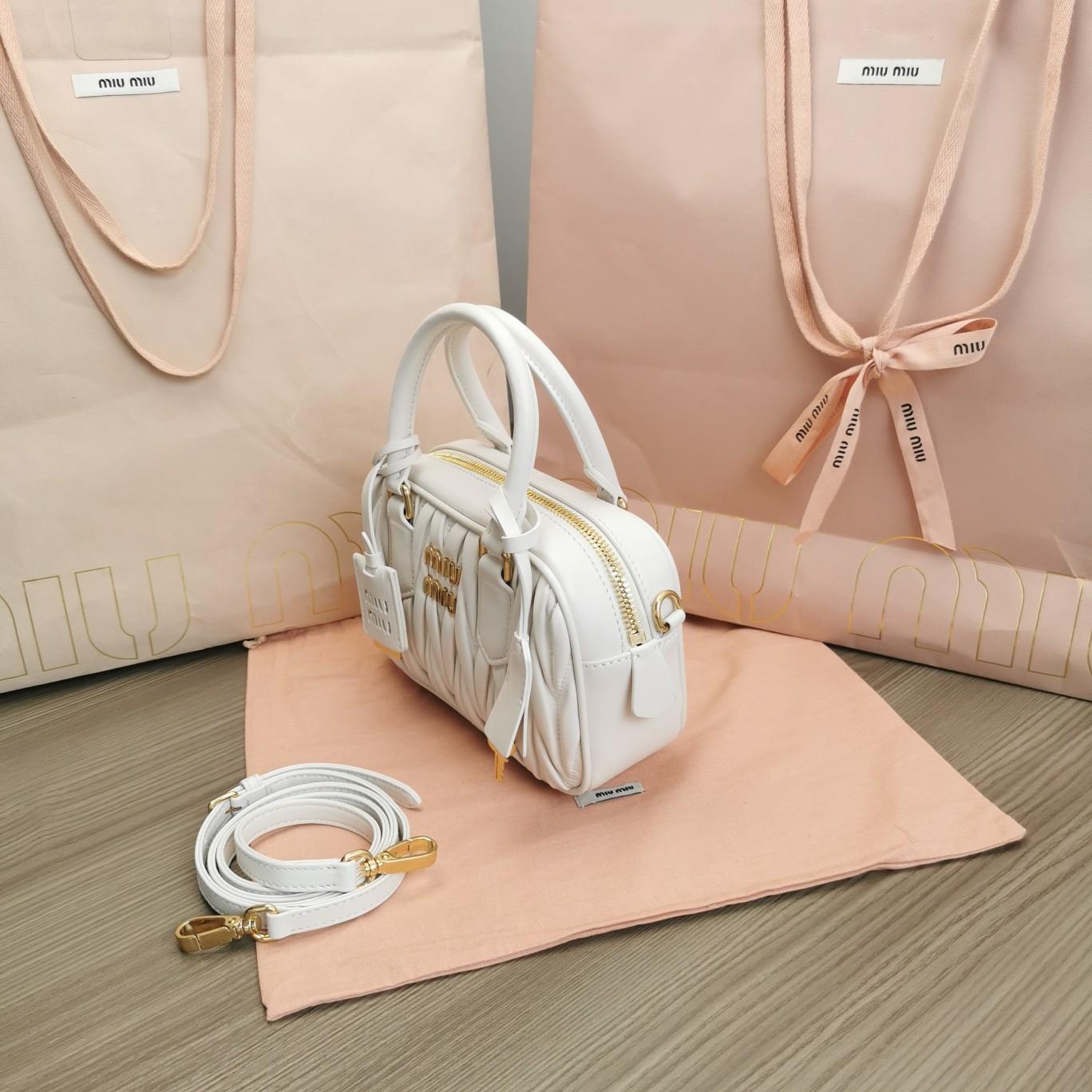 Miu Miu Arcadie Matelassé Nappa Leather Mini-bag - DesignerGu