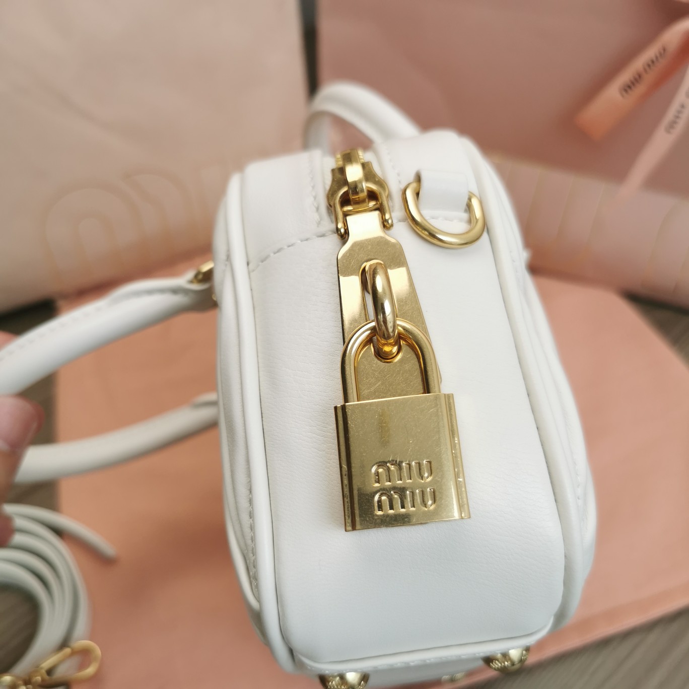 Miu Miu Arcadie Matelassé Nappa Leather Mini-bag - DesignerGu