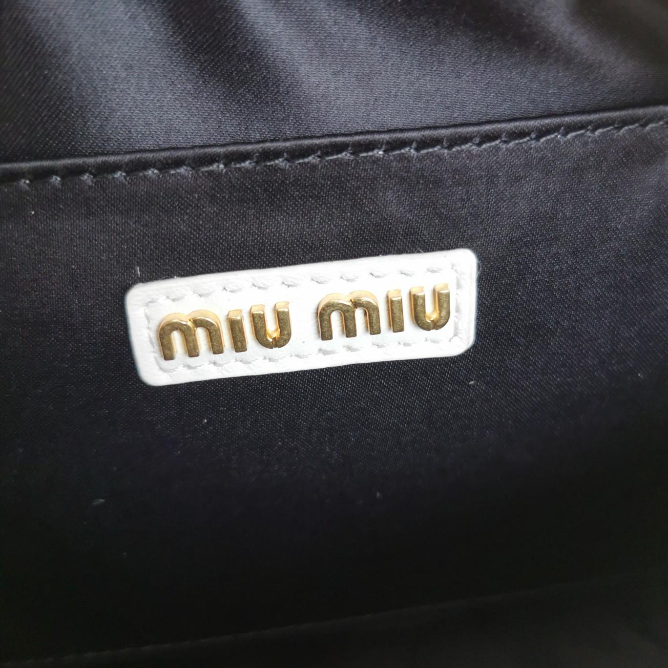 Miu Miu Arcadie Matelassé Nappa Leather Mini-bag - DesignerGu