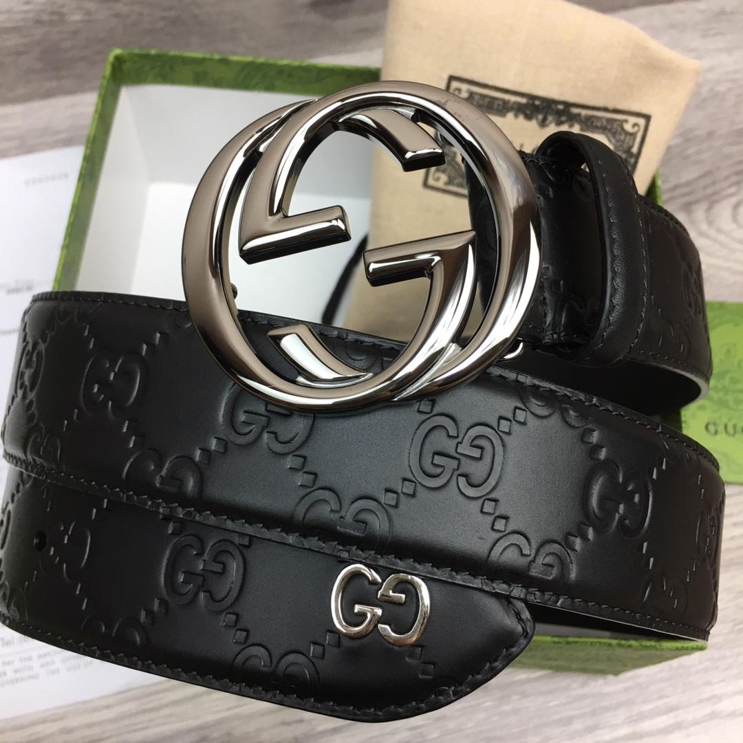 Gucci Leather Belt  40mm - DesignerGu