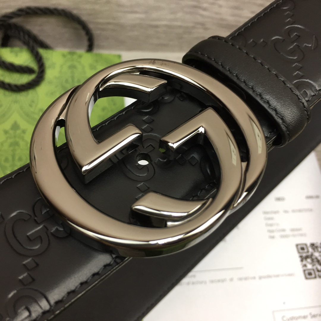 Gucci Leather Belt  40mm - DesignerGu