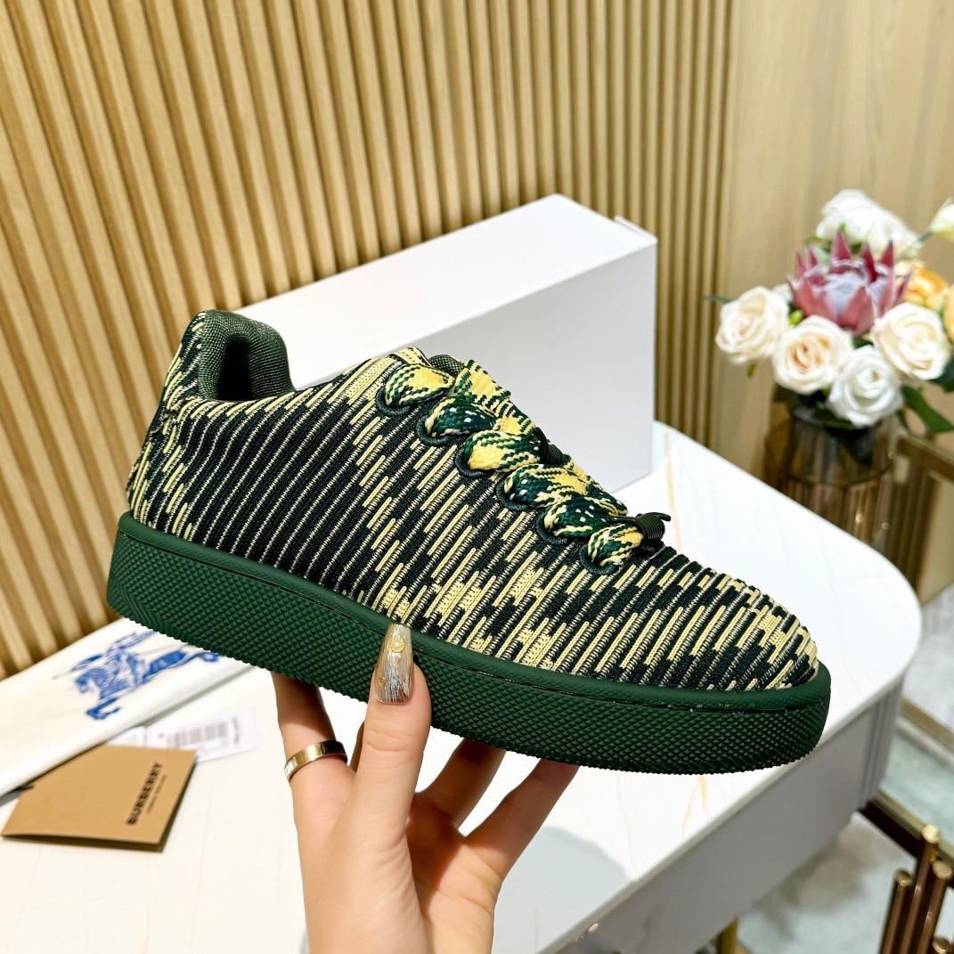 Burberry Check Knit Box Sneakers - DesignerGu