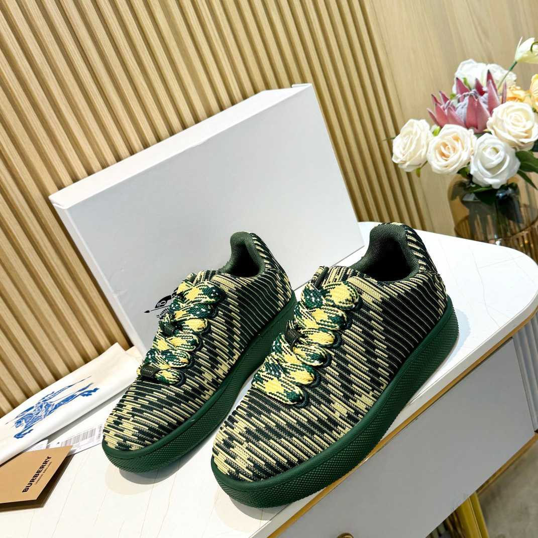 Burberry Check Knit Box Sneakers - DesignerGu