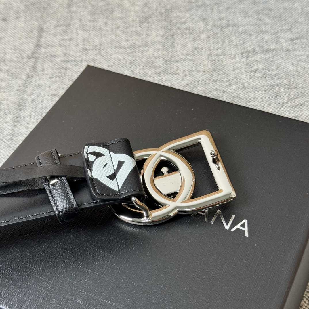 Dolce & Gabbana Logo-Printed Buckled Belt - DesignerGu