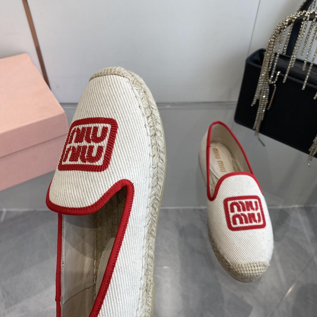 Miu Miu Cotton Drill Espadrilles - DesignerGu