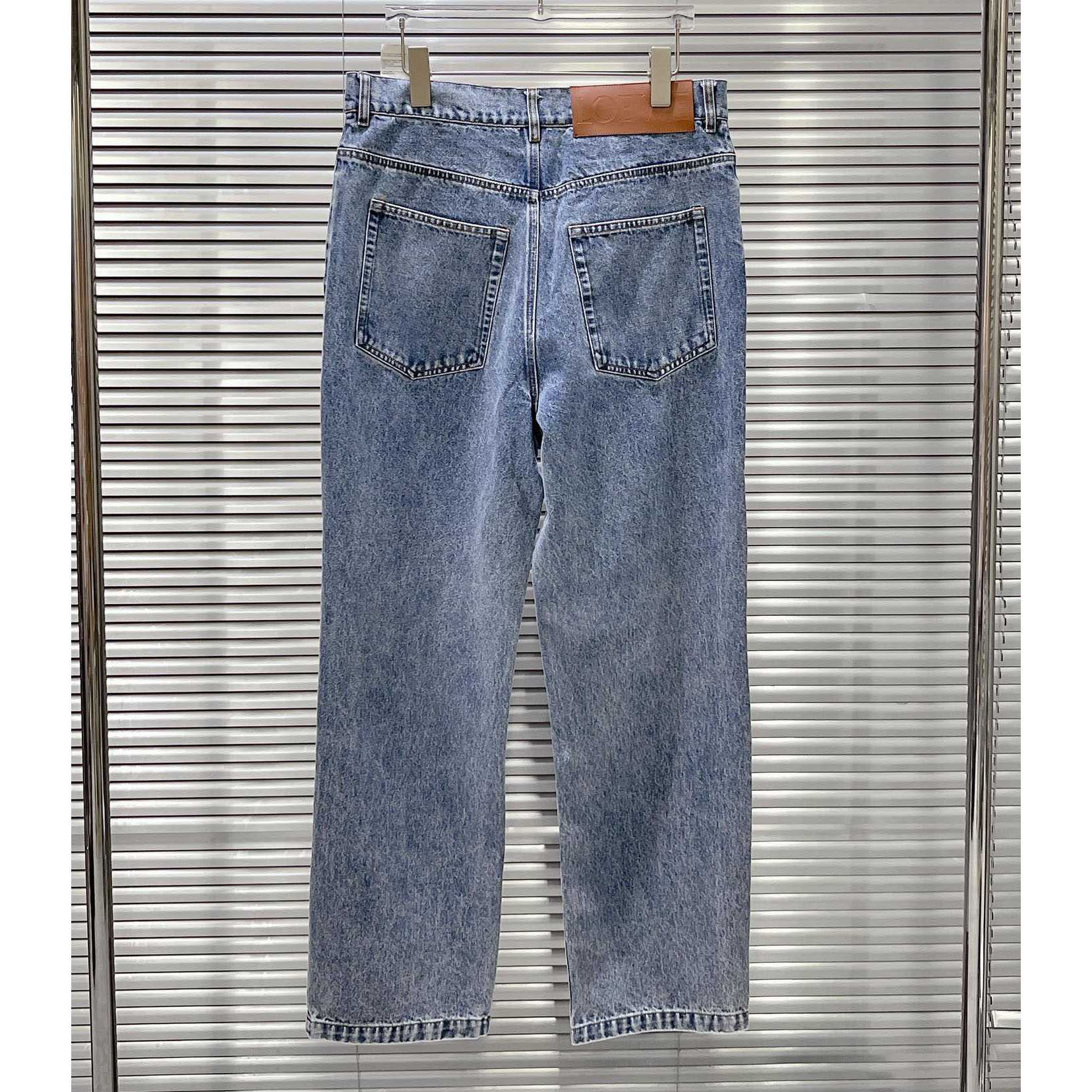 Loewe Anagram Straight-Leg Logo-Appliquéd Jeans - DesignerGu