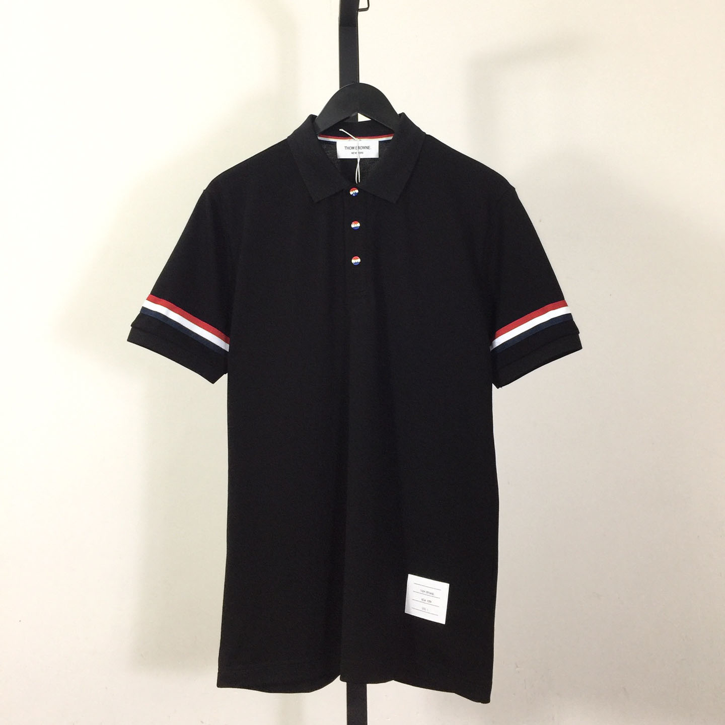 Thom Browne Striped Cotton Polo Shirt - DesignerGu