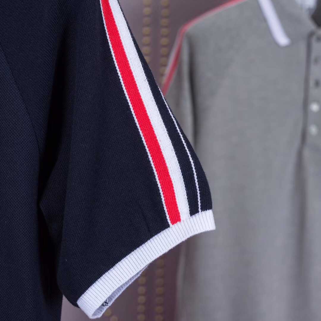 Thom Browne 4-Bar Stripe raglan-sleeve Polo   1779 - DesignerGu