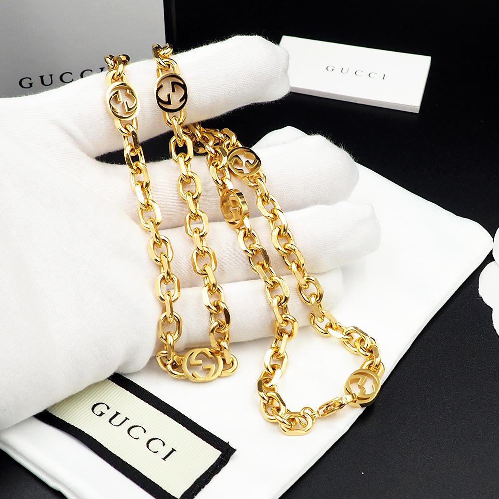 Gucci Interlocking Necklace - DesignerGu