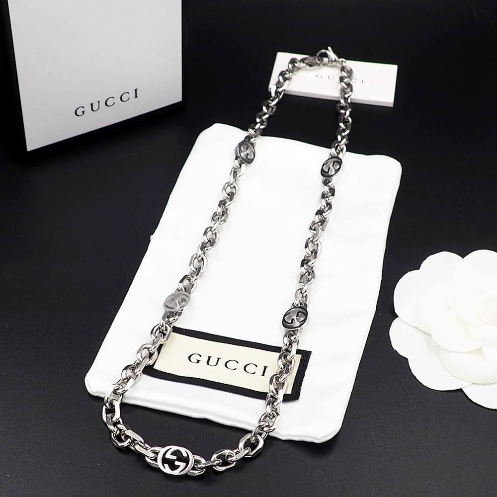 Gucci Interlocking Necklace - DesignerGu