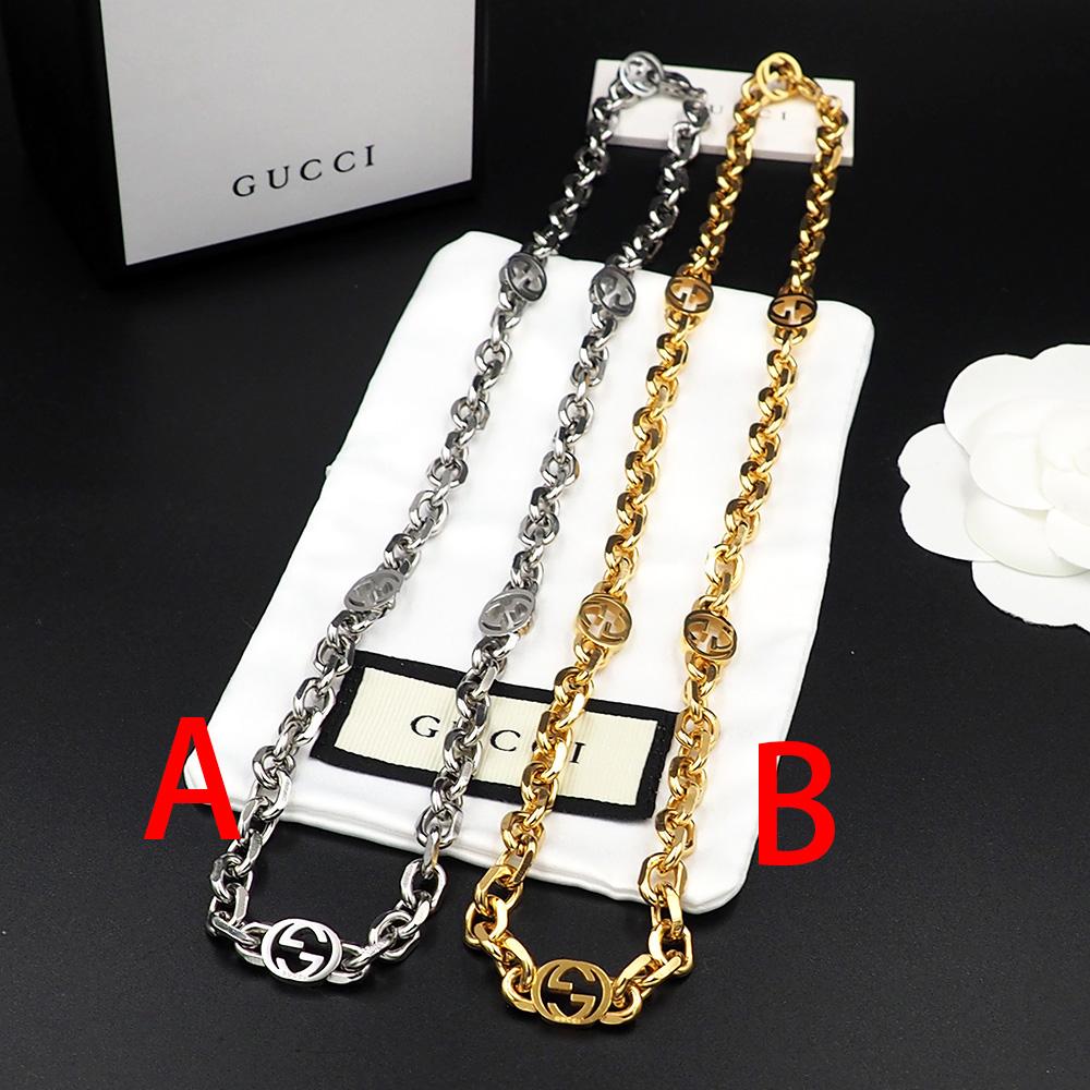 Gucci Interlocking Necklace - DesignerGu