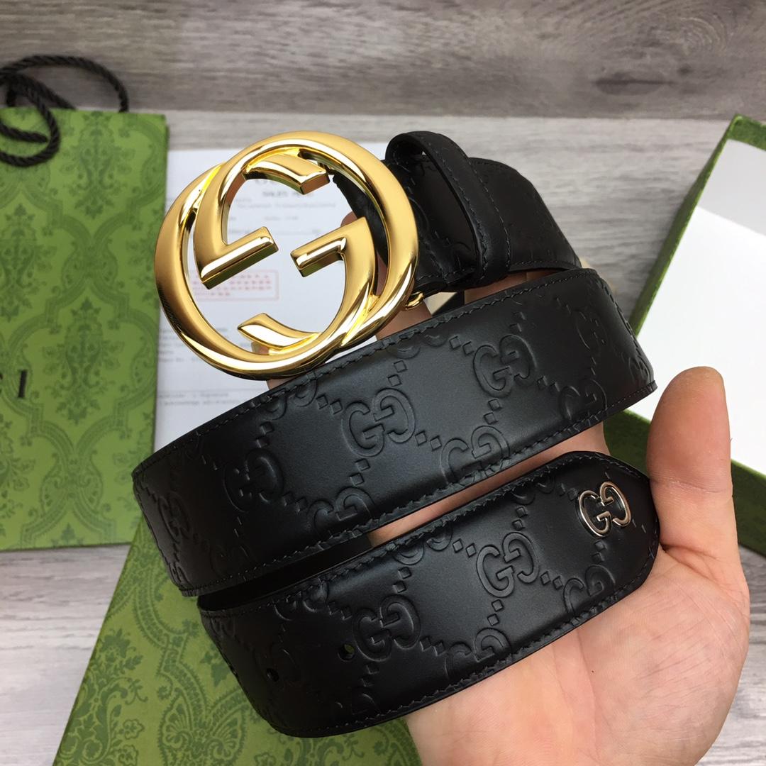 Gucci Leather Belt  40mm - DesignerGu