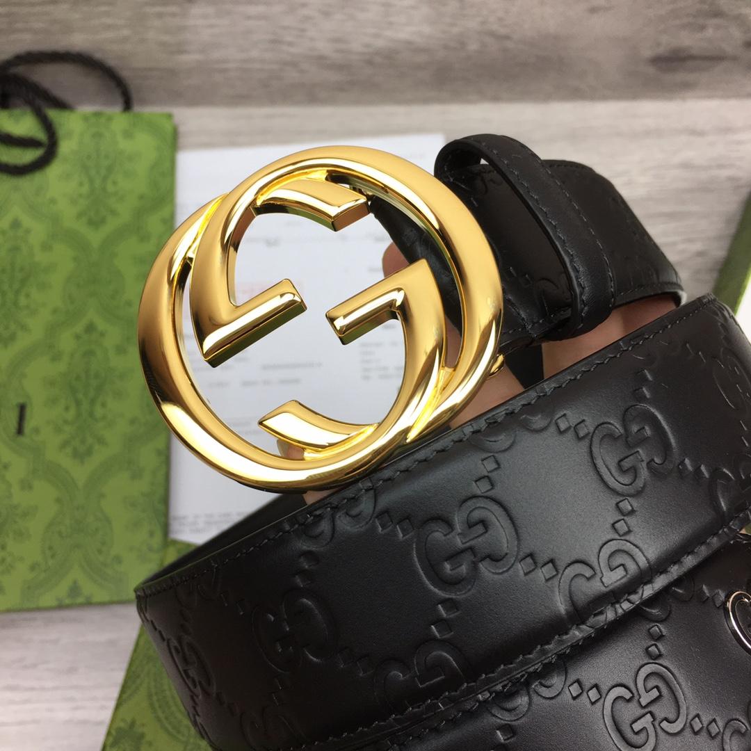 Gucci Leather Belt  40mm - DesignerGu