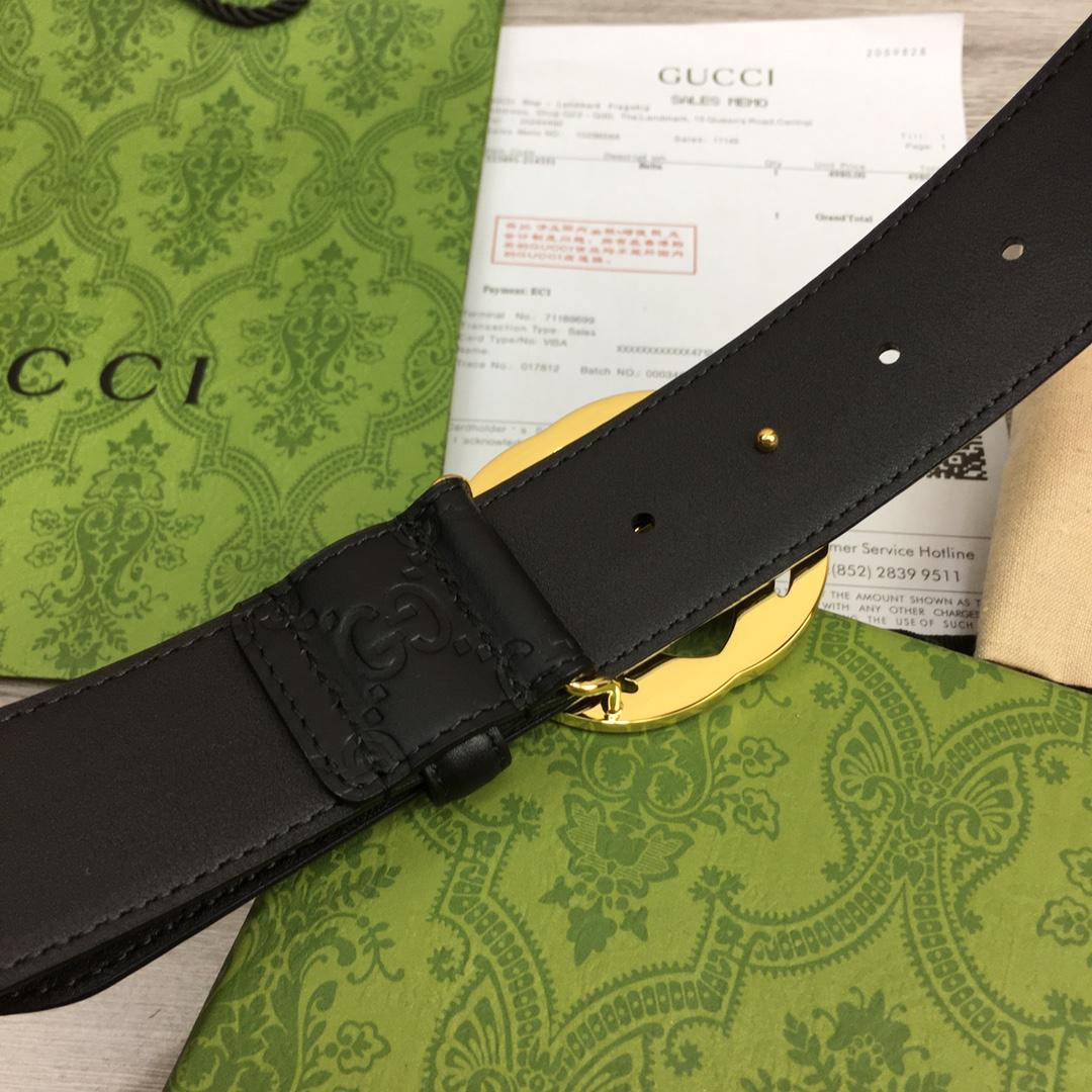 Gucci Leather Belt  40mm - DesignerGu