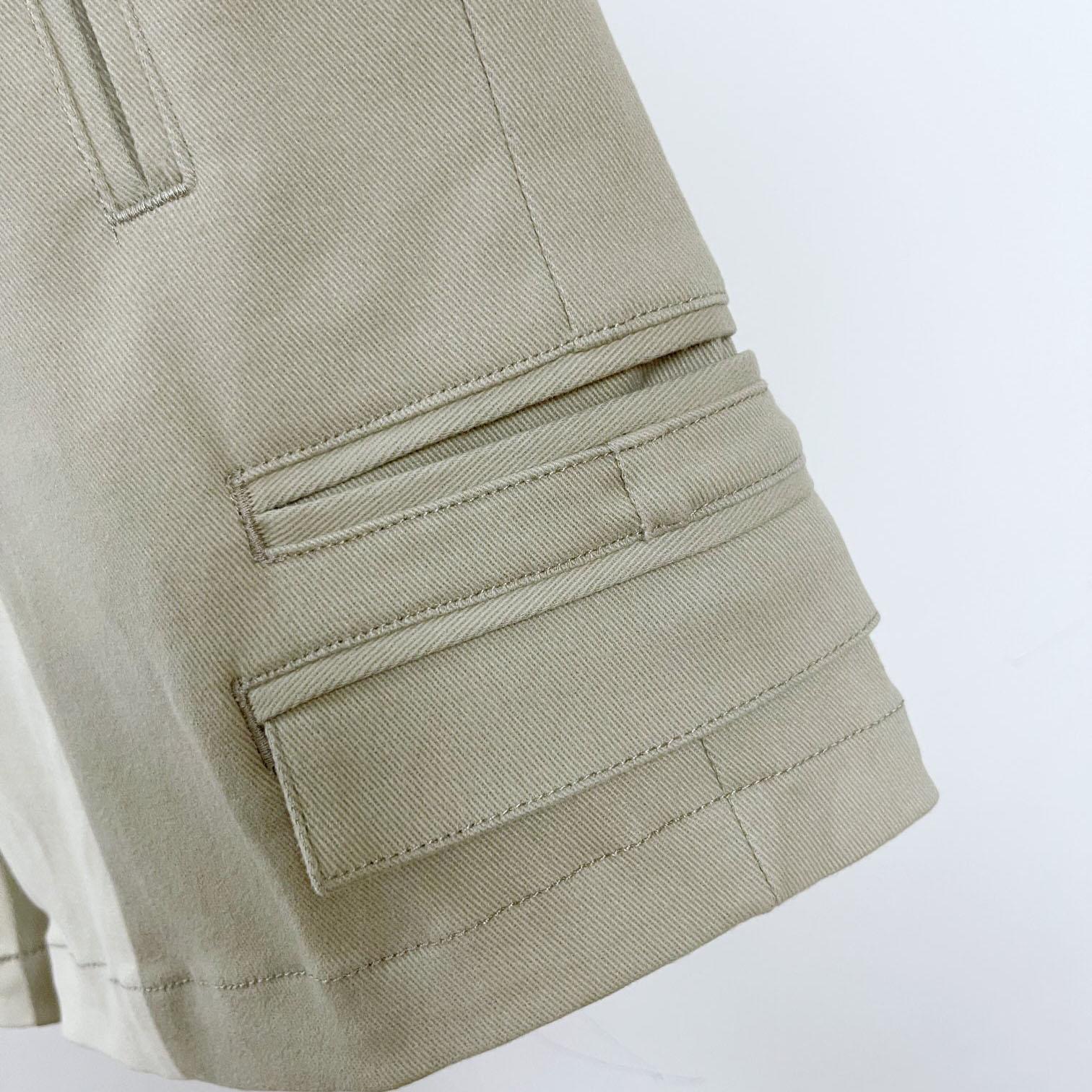 Dior Bermuda Shorts Beige Cotton Gabardine - DesignerGu