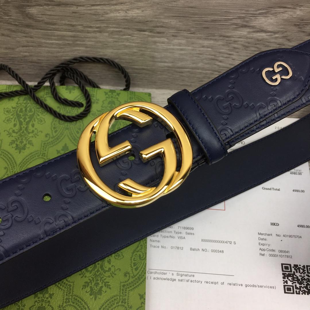 Gucci Leather Belt  40mm - DesignerGu