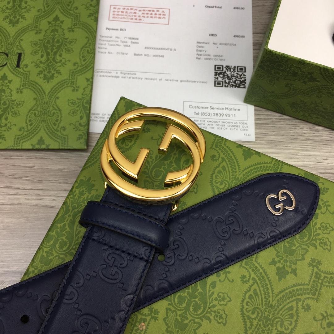 Gucci Leather Belt  40mm - DesignerGu