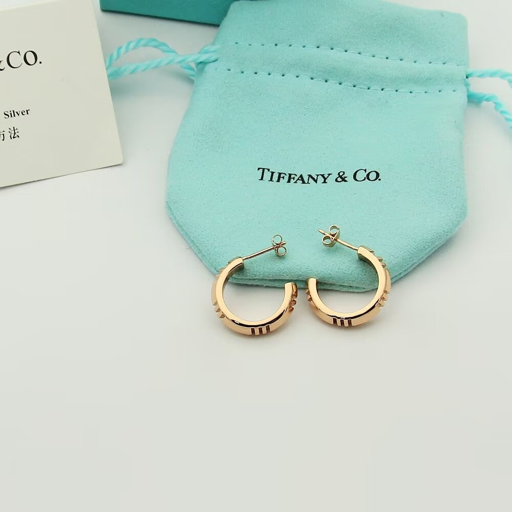 Tiffany & Co. Atlas X Hoop Earrings - DesignerGu