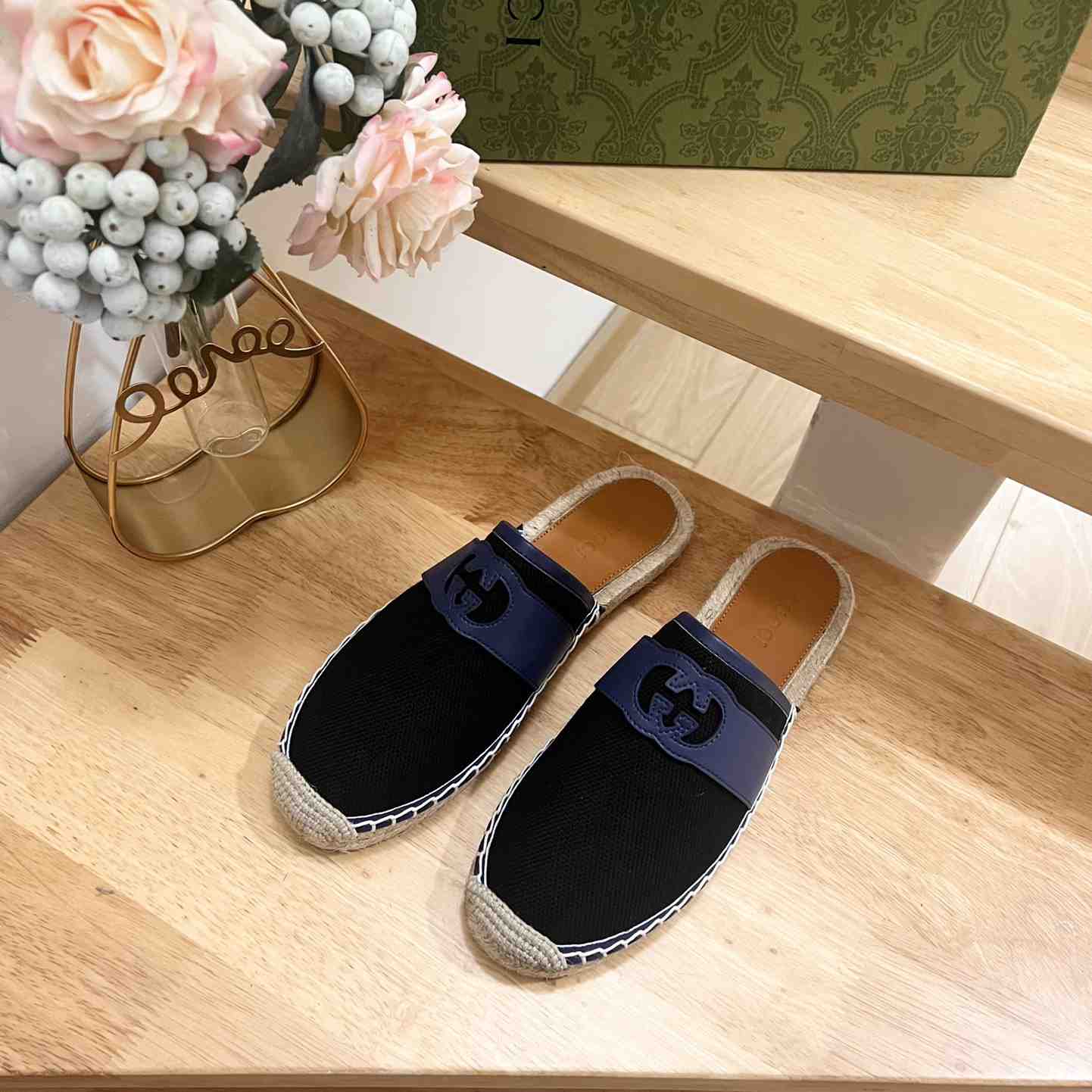 Gucci Interlocking G Slide Espadrille - DesignerGu