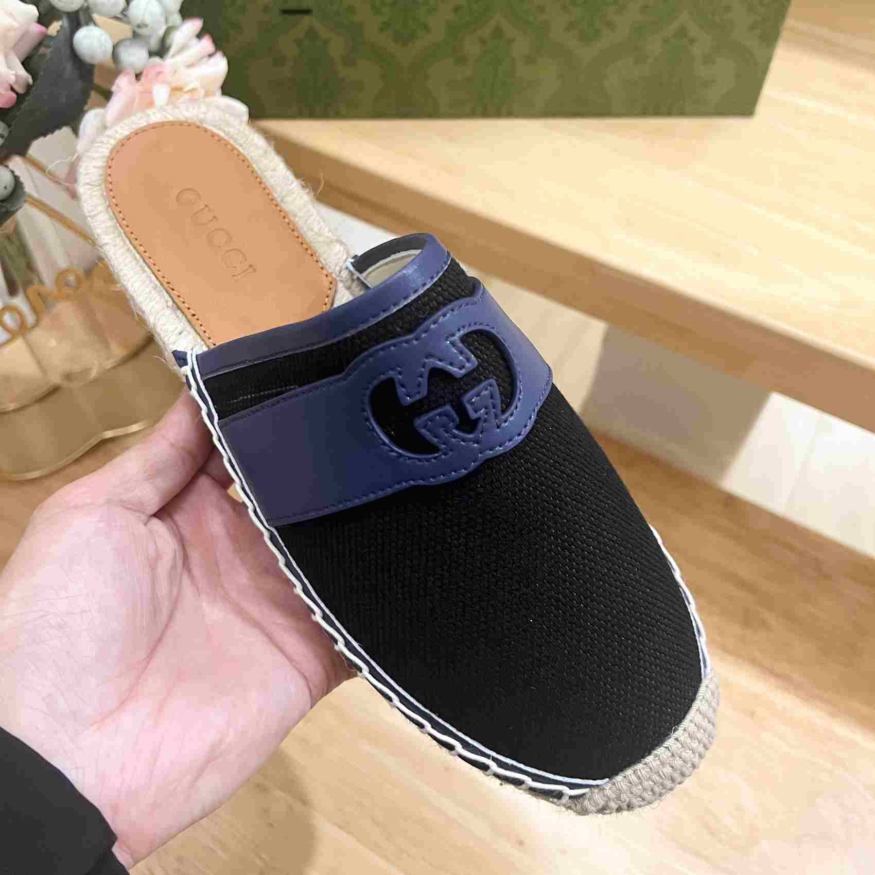 Gucci Interlocking G Slide Espadrille - DesignerGu