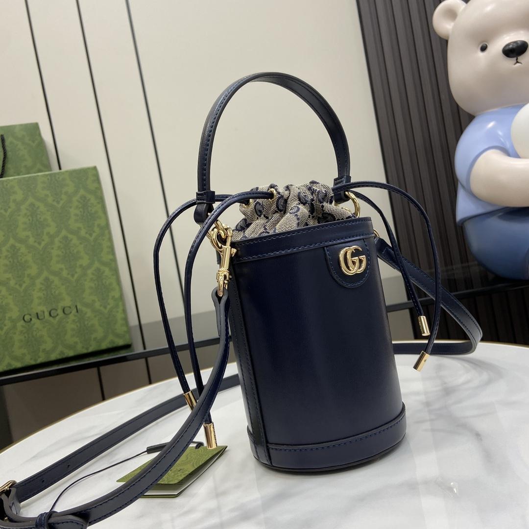 Gucci Ophidia Mini Bucket Bag  (11.5x23x8cm) - DesignerGu