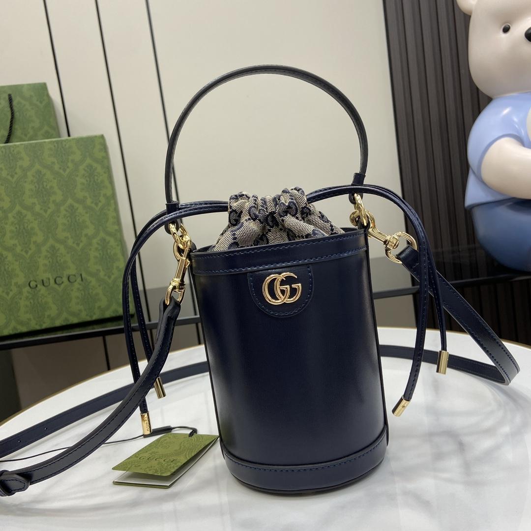 Gucci Ophidia Mini Bucket Bag  (11.5x23x8cm) - DesignerGu