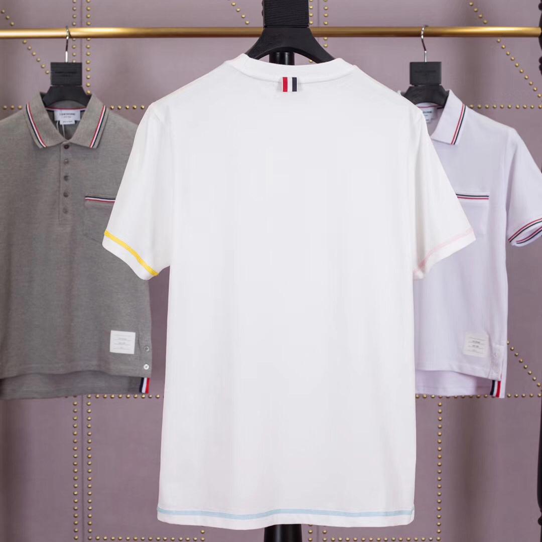 Thom Browne RWB Stripe Short Sleeve T-Shirt   TB1772 - DesignerGu