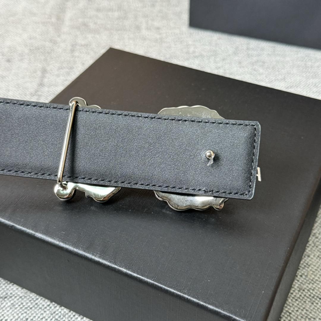 Dolce & Gabbana DG Logo-buckle Leather Belt   40mm - DesignerGu