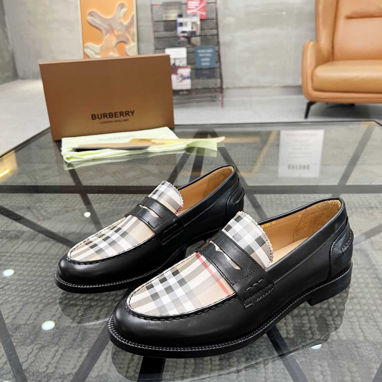 Burberry Vintage Check Penny Loafers - DesignerGu