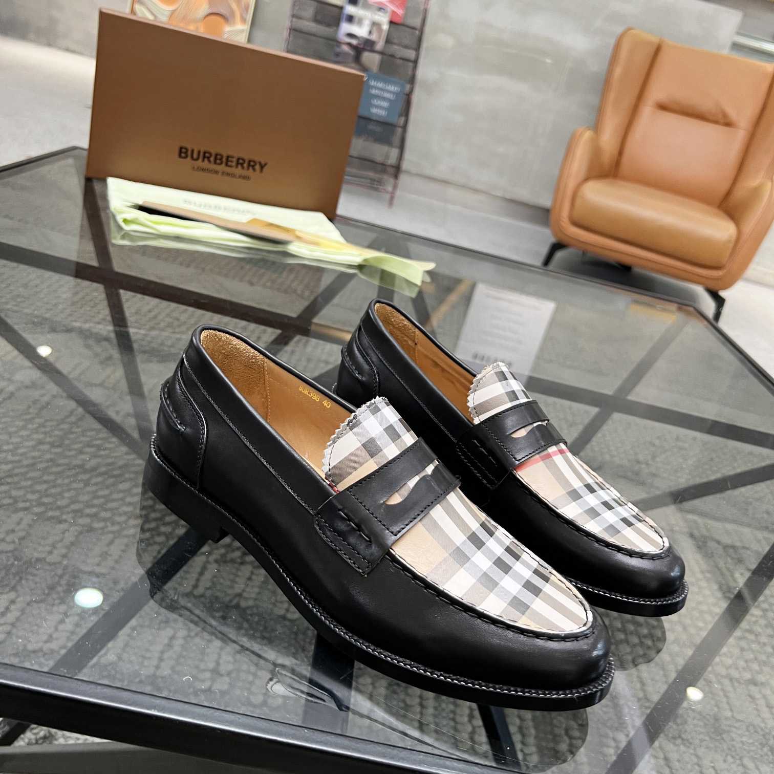 Burberry Vintage Check Penny Loafers - DesignerGu