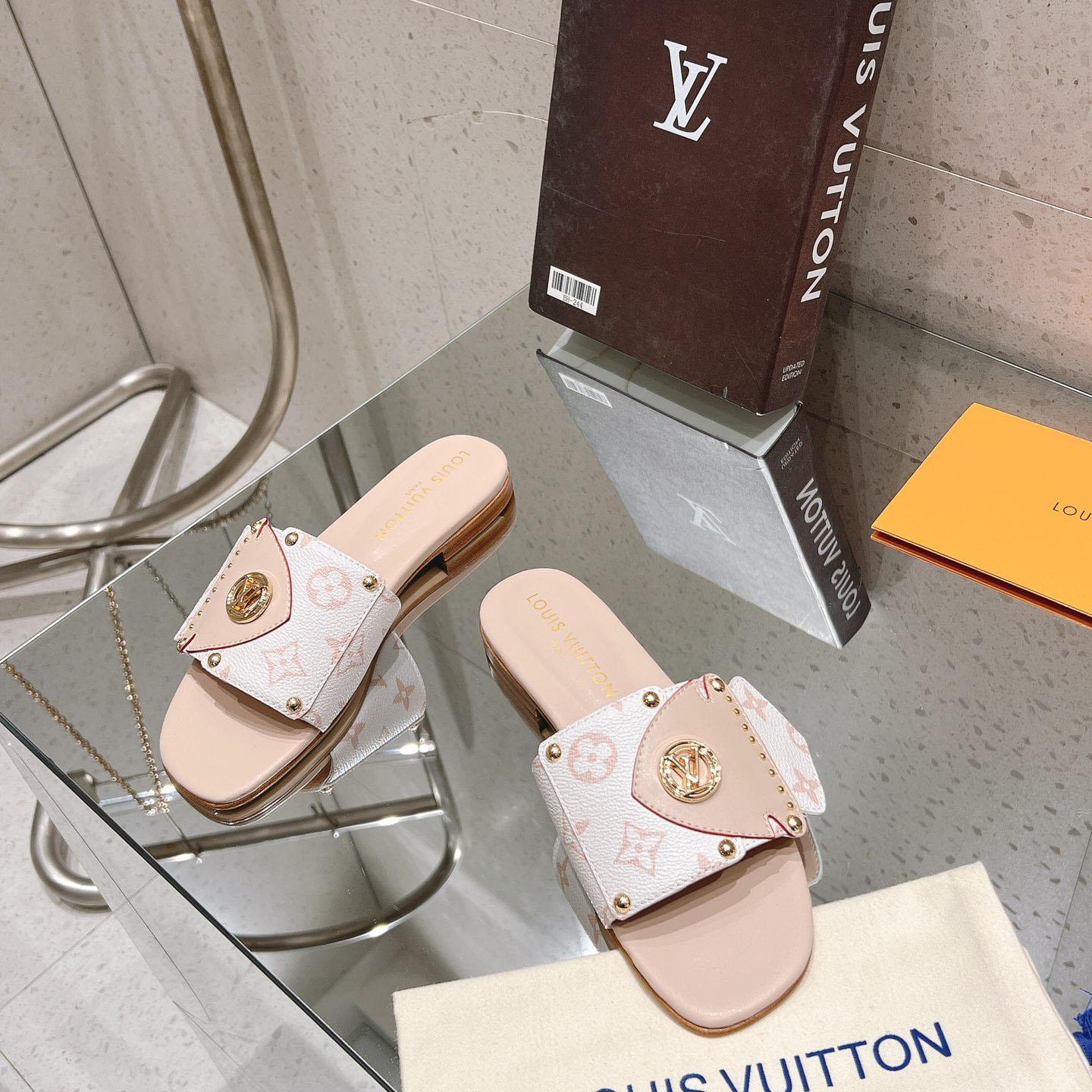 Louis Vuitton LV Frame Flat Mule   1ACXIM - DesignerGu