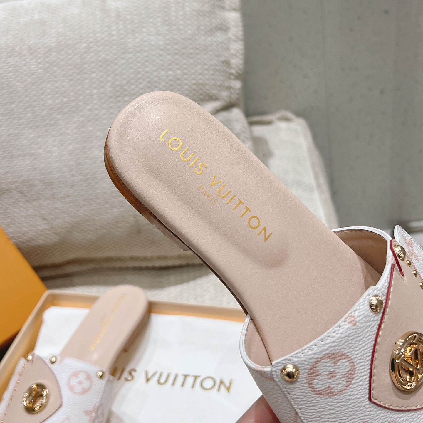 Louis Vuitton LV Frame Flat Mule   1ACXIM - DesignerGu