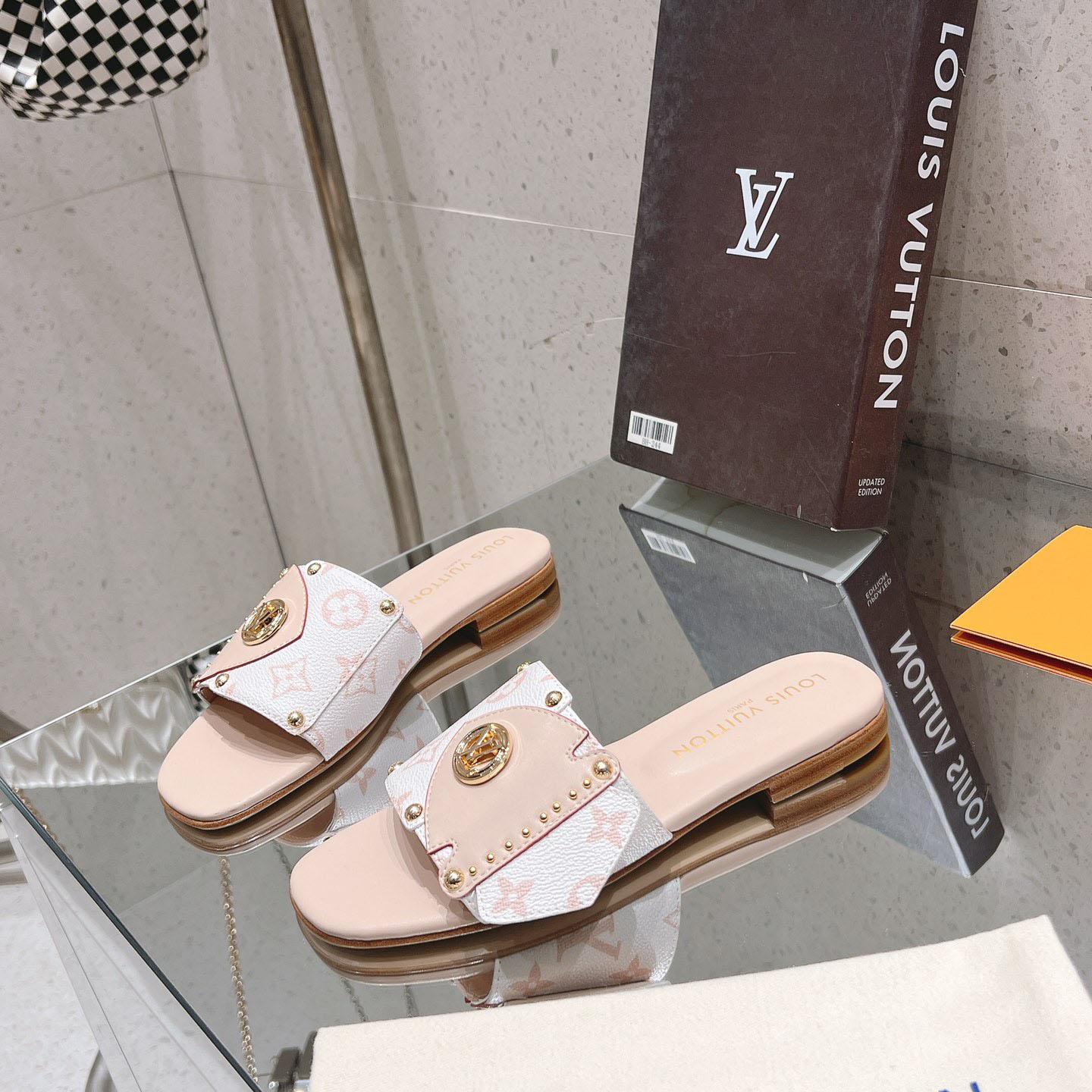 Louis Vuitton LV Frame Flat Mule   1ACXIM - DesignerGu