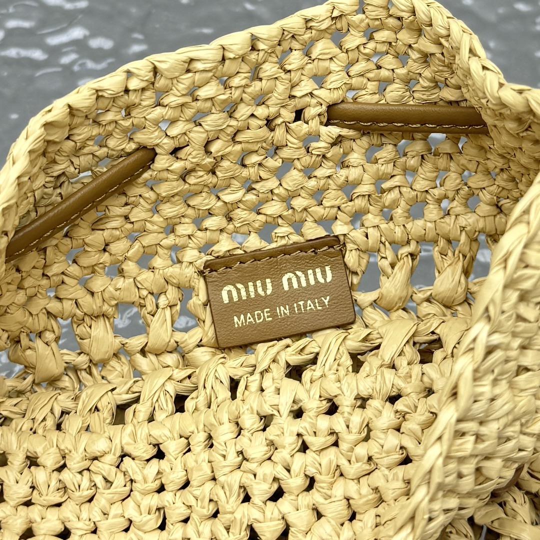 Miu Miu Woven Fabric Mini-bag - DesignerGu